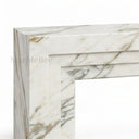 Marble electric fireplace in Calacatta Gold - Image 2
