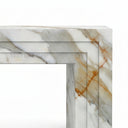 Marble electric fireplace in Calacatta Gold - Image 4