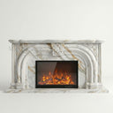 Marble electric fireplace in Calacatta Gold - Image 1