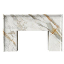 Marble fireplace surround in Calacatta Gold - Image 1