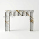 Marble fireplace surround in Calacatta Gold - Image 1