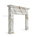 Marble fireplace surround in Calacatta Gold - Image 6