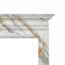Marble fireplace surround in Calacatta Gold - Image 4