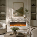 Marble electric fireplace in Calacatta Gold - Image 2