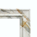 Marble electric fireplace in Calacatta Gold - Image 6