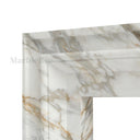 Marble electric fireplace in Calacatta Gold - Image 4