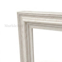 Bolection marble fireplace surround in White Travertine - Image 6