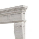 Custom Travertine mantel in White Travertine - Image 7
