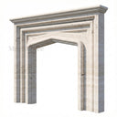 Travertine fireplace in White Travertine - Image 3