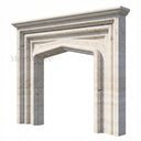 Travertine fireplace in White Travertine - Image 3