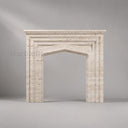 Travertine fireplace in White Travertine - Image 2