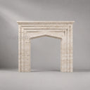 Travertine fireplace in White Travertine - Image 2