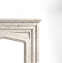 Travertine fireplace in White Travertine - Image 6