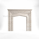 Travertine fireplace in White Travertine - Image 4
