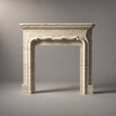 Travertine fireplace surround in White Travertine - Image 2