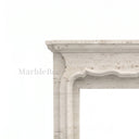 Travertine fireplace surround in White Travertine - Image 7