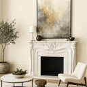 Marble Around Fireplace 50" Tall