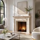 Travertine mantel in White Travertine - Image 1