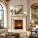 Travertine mantel in White Travertine - Image 3