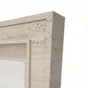 Travertine fireplace mantel in White Travertine - Image 5