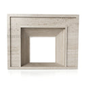 Travertine fireplace mantel in White Travertine - Image 3