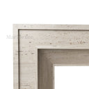 Travertine fireplace mantel in White Travertine - Image 6