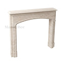 Travertine fireplace in White Travertine - Image 4