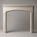 Travertine fireplace in White Travertine - Image 2
