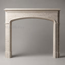 Travertine fireplace in White Travertine - Image 2