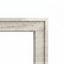 Modern travertine fireplace in White Travertine - Image 6