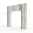 Travertine fireplace in White Travertine - Image 5
