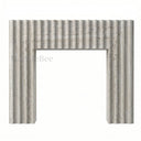 Travertine fireplace in White Travertine - Image 6