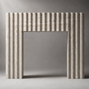 Travertine fireplace in White Travertine - Image 2