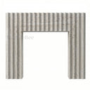 Travertine fireplace in White Travertine - Image 6
