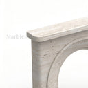 Travertine fireplace in White Travertine - Image 7