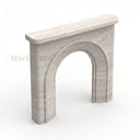 Travertine fireplace in White Travertine - Image 3
