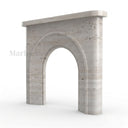 Travertine fireplace in White Travertine - Image 5