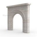 Travertine fireplace in White Travertine - Image 5