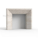 Travertine fireplace in White Travertine - Image 5
