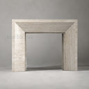 Travertine fireplace in White Travertine - Image 2