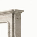 Travertine fireplace in White Travertine - Image 6