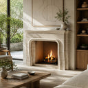 Travertine fireplace in White Travertine - Image 1
