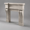 Travertine fireplace in White Travertine - Image 2