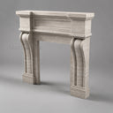 Travertine fireplace in White Travertine - Image 2