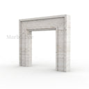 Travertine fireplace in White Travertine - Image 5