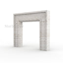 Travertine fireplace in White Travertine - Image 5