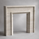 Travertine fireplace in White Travertine - Image 2