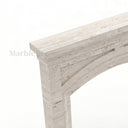 Travertine fireplace in White Travertine - Image 6