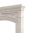 Travertine fireplace in White Travertine - Image 7