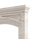 Travertine fireplace in White Travertine - Image 7